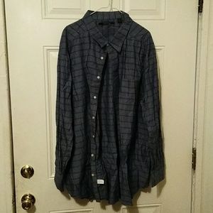 Perry Ellis button up long sleeved shirt size 4x